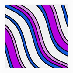 Purple Lines Medium Glasses Cloth (2-side) by Valentinaart