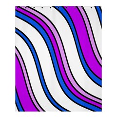 Purple Lines Shower Curtain 60  X 72  (medium)  by Valentinaart