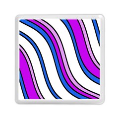 Purple Lines Memory Card Reader (square)  by Valentinaart