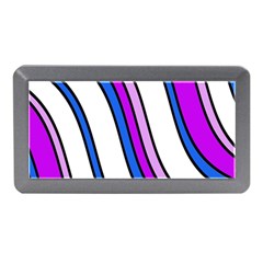 Purple Lines Memory Card Reader (mini) by Valentinaart