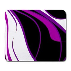 Purple Elegant Lines Large Mousepads by Valentinaart