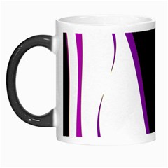 Purple Elegant Lines Morph Mugs by Valentinaart