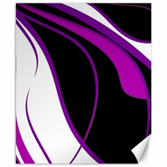 Purple Elegant Lines Canvas 8  X 10  by Valentinaart