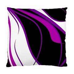 Purple Elegant Lines Standard Cushion Case (one Side) by Valentinaart