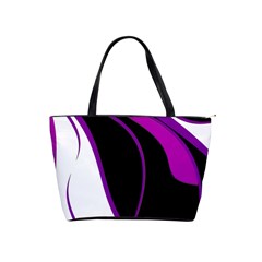 Purple Elegant Lines Shoulder Handbags by Valentinaart