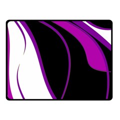 Purple Elegant Lines Fleece Blanket (small) by Valentinaart