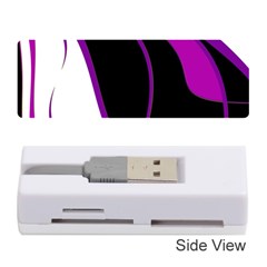 Purple Elegant Lines Memory Card Reader (stick)  by Valentinaart