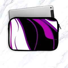 Purple Elegant Lines Apple Ipad Mini Zipper Cases by Valentinaart