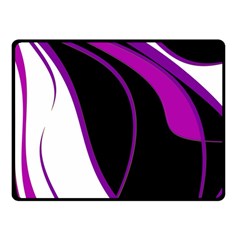 Purple Elegant Lines Double Sided Fleece Blanket (small)  by Valentinaart