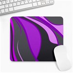 Purple Elegant Lines Large Mousepads Front