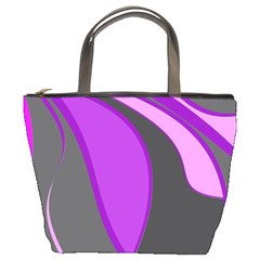 Purple Elegant Lines Bucket Bags by Valentinaart