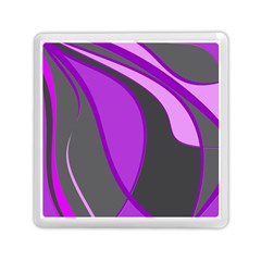 Purple Elegant Lines Memory Card Reader (square)  by Valentinaart