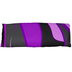 Purple Elegant Lines Body Pillow Case (dakimakura) by Valentinaart