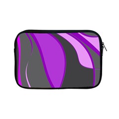 Purple Elegant Lines Apple Ipad Mini Zipper Cases by Valentinaart