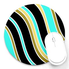 Elegant Lines Round Mousepads