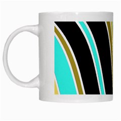 Elegant Lines White Mugs