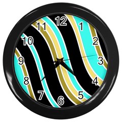 Elegant Lines Wall Clocks (Black)