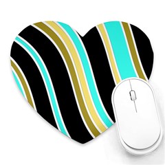 Elegant Lines Heart Mousepads