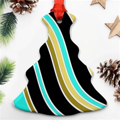 Elegant Lines Christmas Tree Ornament (2 Sides)