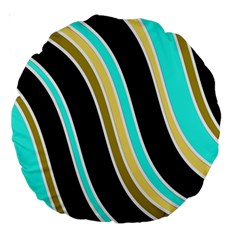 Elegant Lines Large 18  Premium Round Cushions