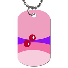 Decorative Abstraction Dog Tag (one Side) by Valentinaart