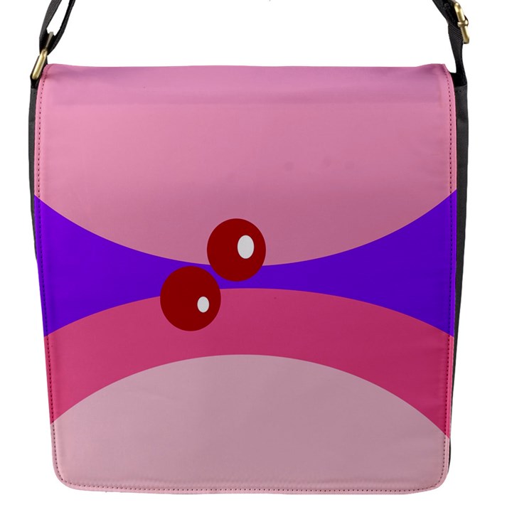 Decorative Abstraction Flap Messenger Bag (S)