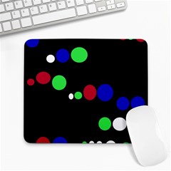 Colorful Dots Large Mousepads by Valentinaart