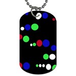 Colorful Dots Dog Tag (One Side) Front