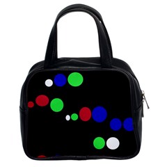 Colorful Dots Classic Handbags (2 Sides) by Valentinaart