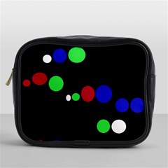 Colorful Dots Mini Toiletries Bags by Valentinaart