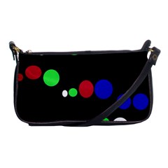 Colorful Dots Shoulder Clutch Bags by Valentinaart