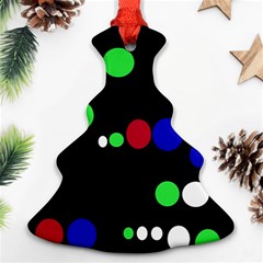 Colorful Dots Ornament (christmas Tree) by Valentinaart