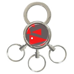 Decorative Abstraction 3-ring Key Chains by Valentinaart