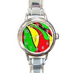 Colors Of Jamaica Round Italian Charm Watch by Valentinaart