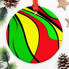 Colors Of Jamaica Ornament (round)  by Valentinaart