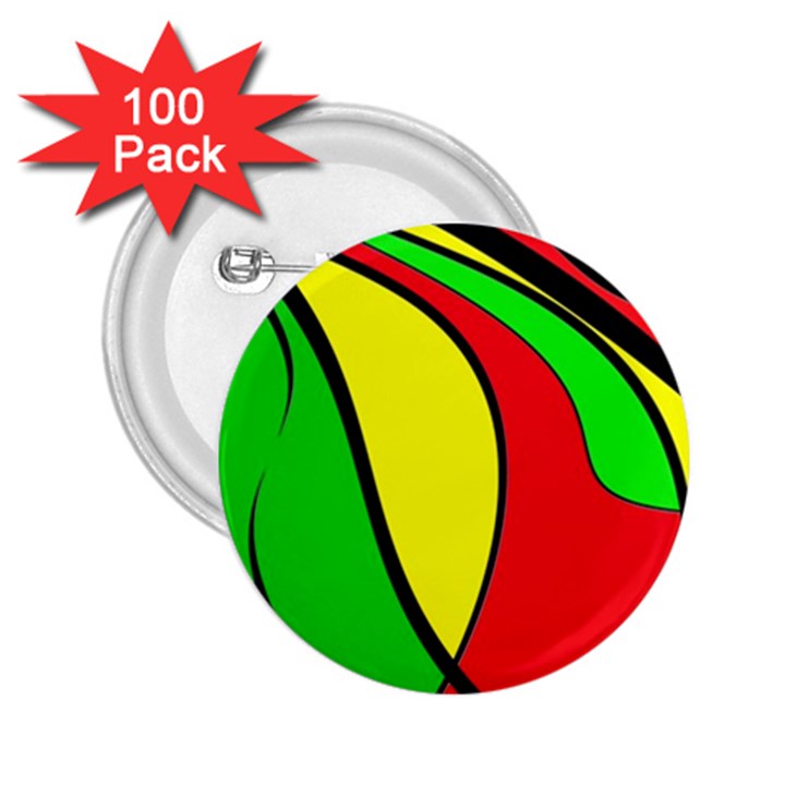 Colors Of Jamaica 2.25  Buttons (100 pack) 