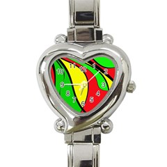 Colors Of Jamaica Heart Italian Charm Watch by Valentinaart