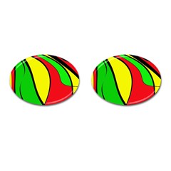 Colors Of Jamaica Cufflinks (oval) by Valentinaart