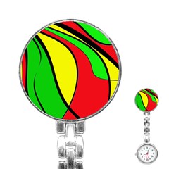 Colors Of Jamaica Stainless Steel Nurses Watch by Valentinaart