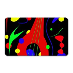 Abstract Guitar  Magnet (rectangular) by Valentinaart