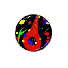 Abstract Guitar  Hat Clip Ball Marker by Valentinaart