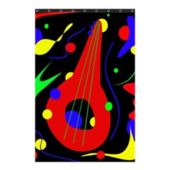 Abstract Guitar  Shower Curtain 48  X 72  (small)  by Valentinaart