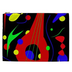 Abstract Guitar  Cosmetic Bag (xxl)  by Valentinaart