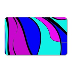 Purple And Blue Magnet (rectangular) by Valentinaart