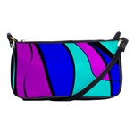 Purple and Blue Shoulder Clutch Bags Front