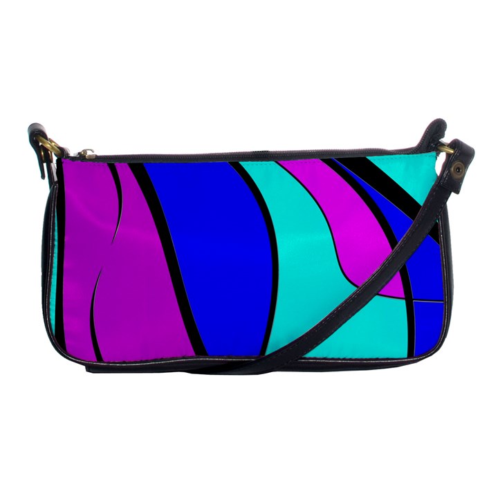 Purple and Blue Shoulder Clutch Bags