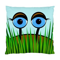 Snail Standard Cushion Case (one Side) by Valentinaart