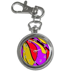 Colorful Lines Key Chain Watches by Valentinaart