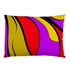 Colorful Lines Pillow Case by Valentinaart