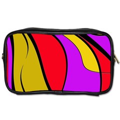 Colorful Lines Toiletries Bags by Valentinaart